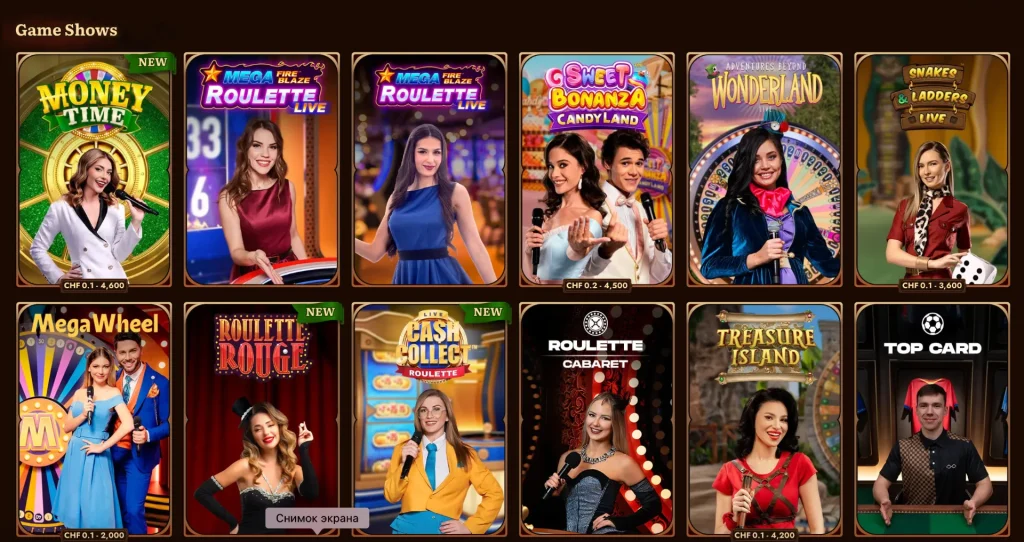 wildrobin casino game shows